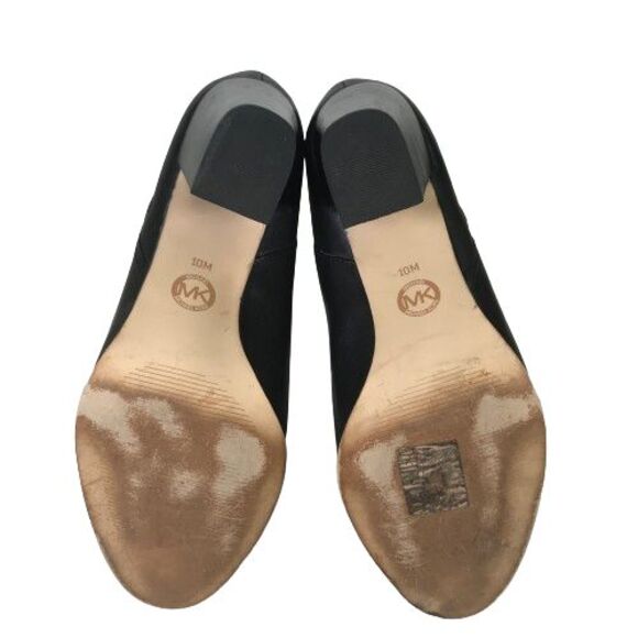 Michael Kors Black Ankle Boots with Gold Zipper - Picture 10 of 16